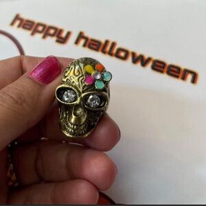 skull halloween ring free size